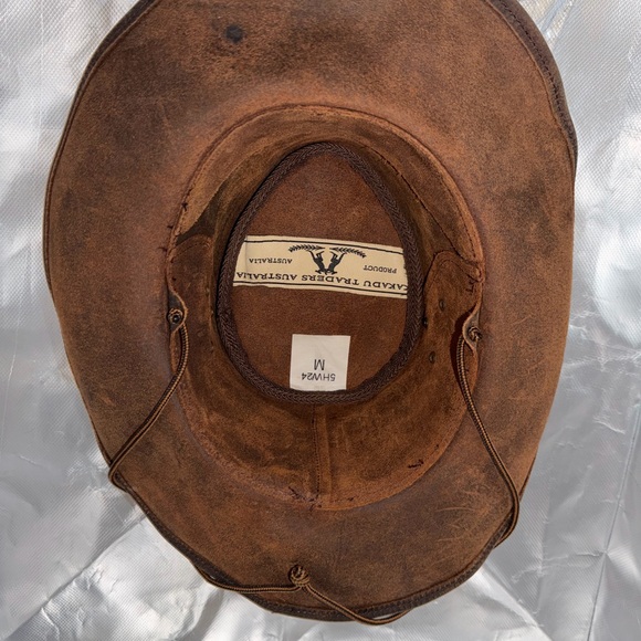 KAKADU TRADERS AUSTRALIA Brown Leather Western Hat - Picture 5 of 9